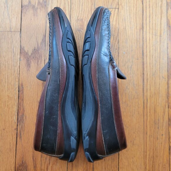 Allen Edmonds Boulder 11 3E Brown Black Leather Slip On Loafers Twee Preppy Acad main image 8